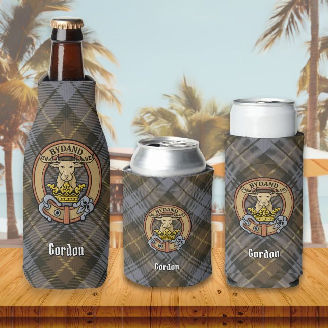 Enfriador De Botellas Clan Gordon Escudo sobre el tartán erosionado (Subido por el creador)