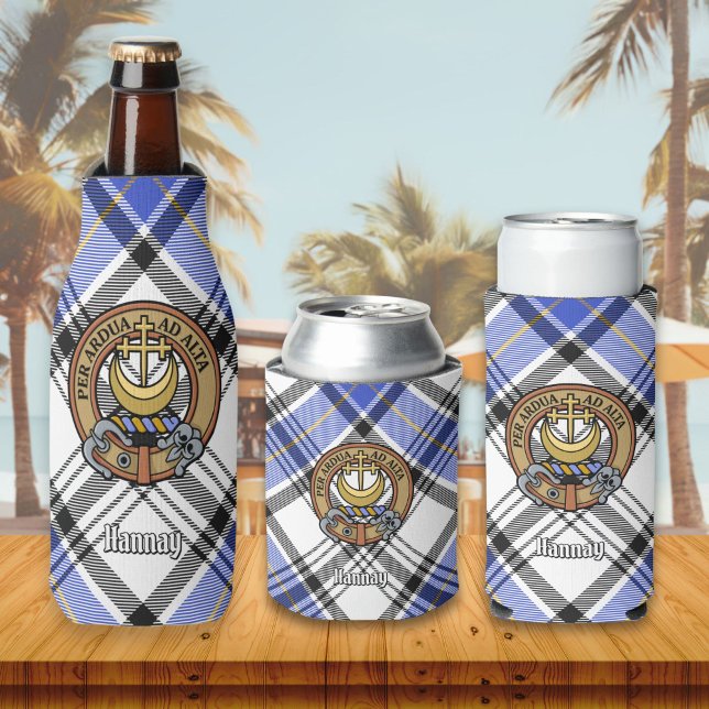 Enfriador De Botellas Clan Hannay Escudo sobre Tartán (Subido por el creador)