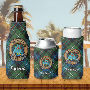 Enfriador De Botellas Clan MacKenzie Escudo sobre Tartán