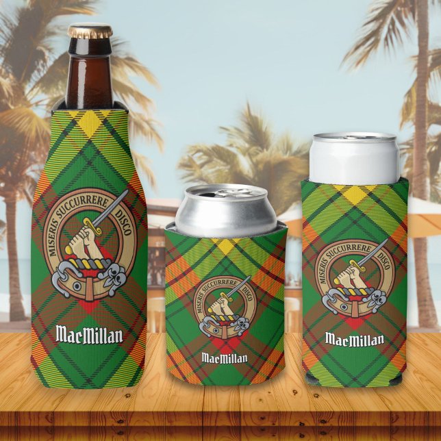 Enfriador De Botellas Clan MacMillan Escudo sobre Tartán (Subido por el creador)