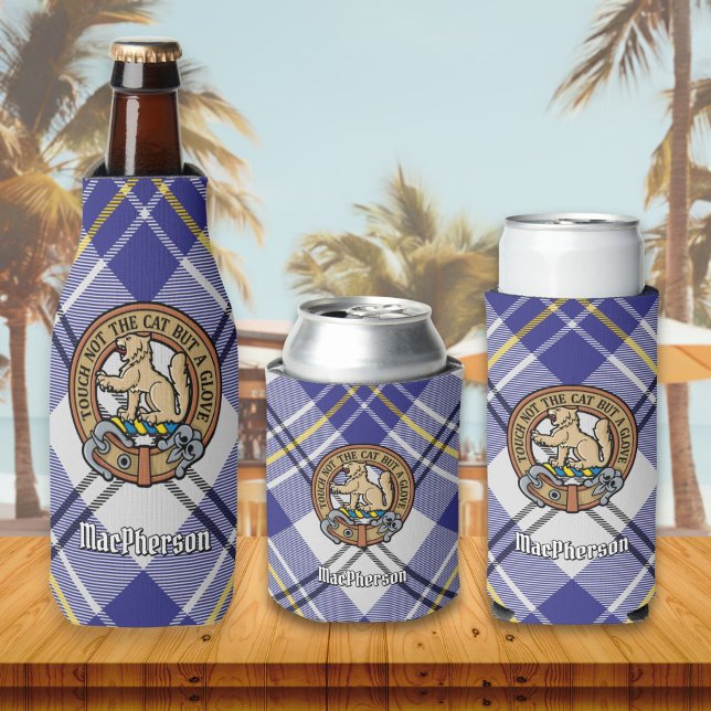 Enfriador De Botellas Clan MacPherson Escudo por Blue Dress Tartán (Subido por el creador)