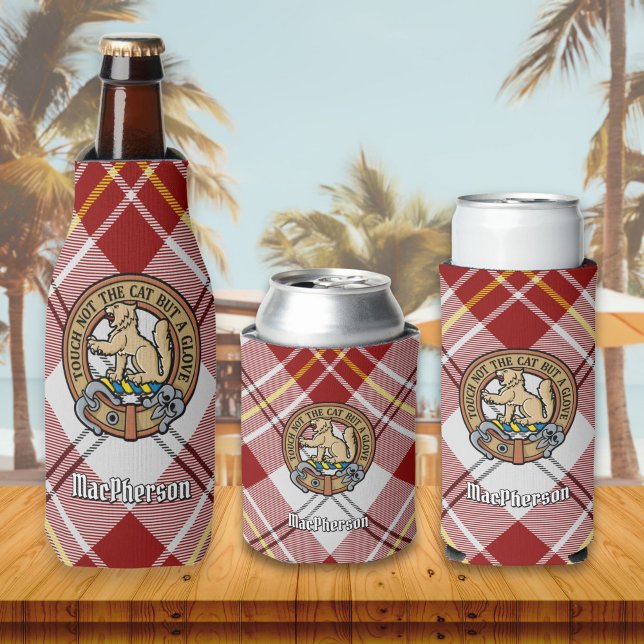Enfriador De Botellas Clan MacPherson Escudo por Red Dress Tartán (Subido por el creador)