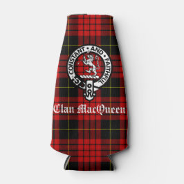 Enfriador De Botellas Clan MacQueen Escudo Badge & Tartán