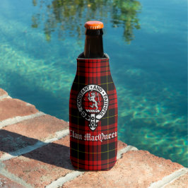 Enfriador De Botellas Clan MacQueen Escudo Badge & Tartán