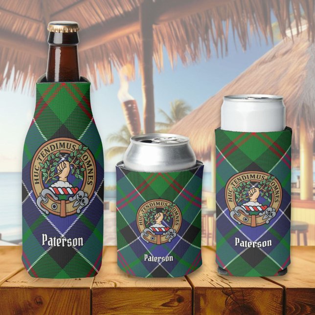 Enfriador De Botellas Clan Paterson Escudo sobre Tartán (Subido por el creador)