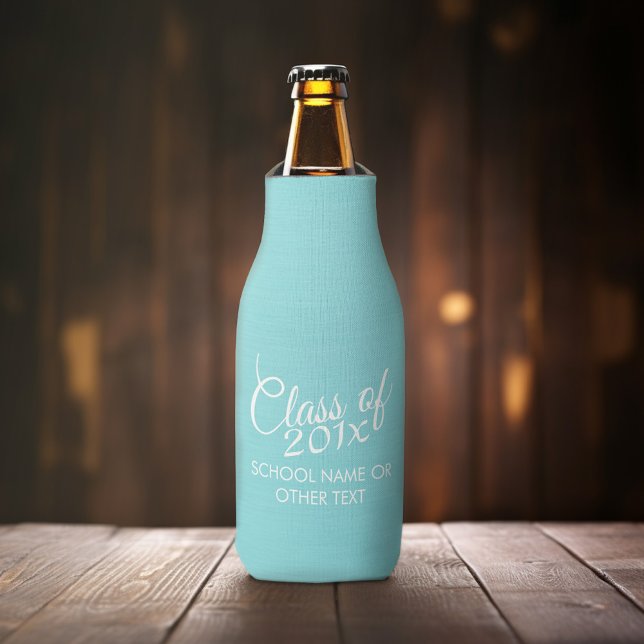 Enfriador De Botellas Clase personalizado de para graduación o Reunión d (Personalized Bottle Cooler - Add Name or Custom Text)