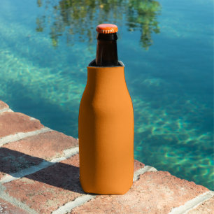 Enfriador De Botellas Clásico Tradicional Naranja Calabaza Color Sólido