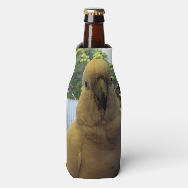 Enfriador De Botellas Cockatoo blanco australiano, refrigerador de botel (Frente de la botella)