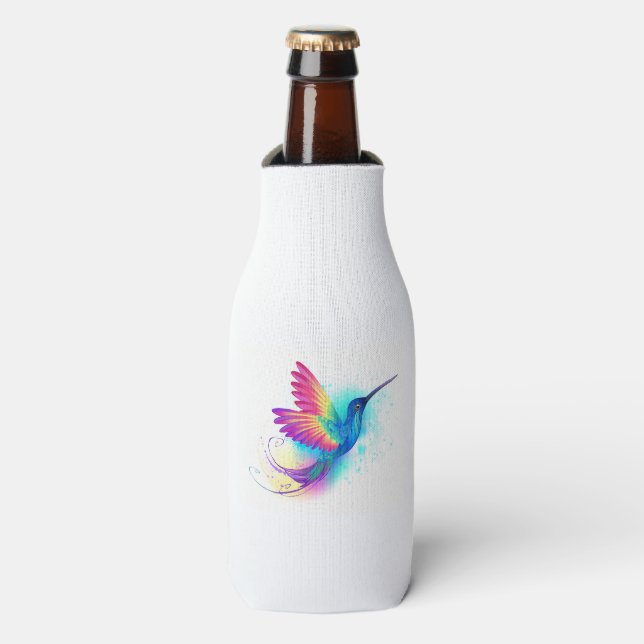 Enfriador De Botellas Colibrí arcoiris exótica (Frente de la botella)