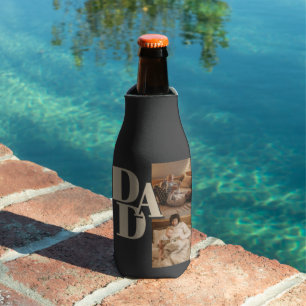Enfriador De Botellas Collage de fotos del Día del Padre personalizado  