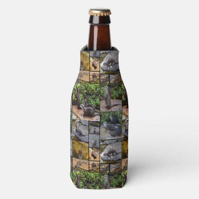 Enfriador De Botellas Collage de fotos Otter, Holder Stubby, (Frente de la botella)