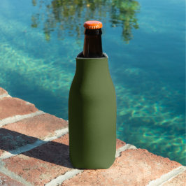 Enfriador De Botellas Color sólido verde oscuro de mosaico