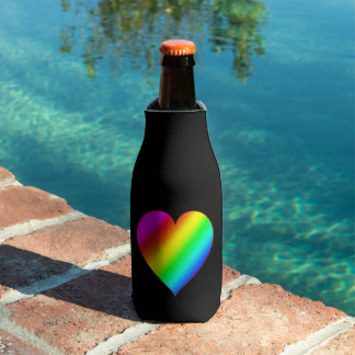 Enfriador De Botellas Colorful Heart Rainbow Love Bright Color