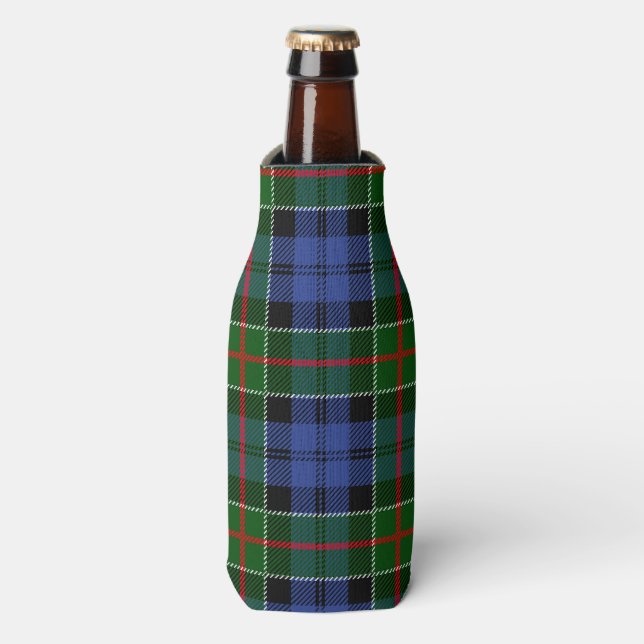 Enfriador De Botellas Colquhoun Scottish Clan Tartan Plaid Pattern (Frente de la botella)