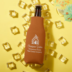 Enfriador De Botellas Compañía de bienes raíces Burnt Orange Agente inmo