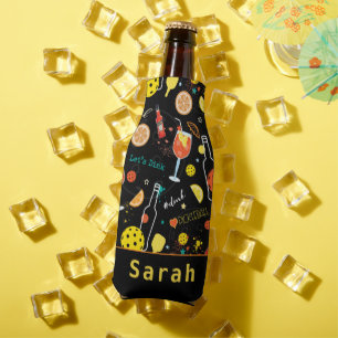 Enfriador De Botellas Con texto personalizado Bebidas y bebidas 🥂 🍾 -