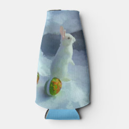 Enfriador De Botellas Conejo de Pascua en la nieve