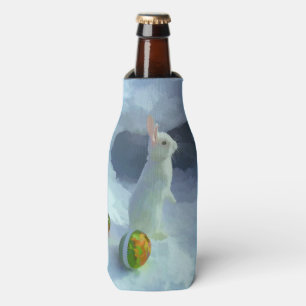 Enfriador De Botellas Conejo de Pascua en la nieve