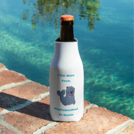 Enfriador De Botellas Conseguí el mío de The Fabric Seal en Zazzle