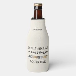Enfriador De Botellas Contador Funny Awesome CPA Personalizado