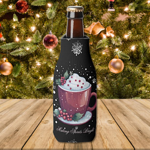 Enfriador De Botellas Copa de navidades de chocolate caliente
