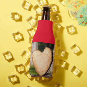 Enfriador De Botellas corazón de madera