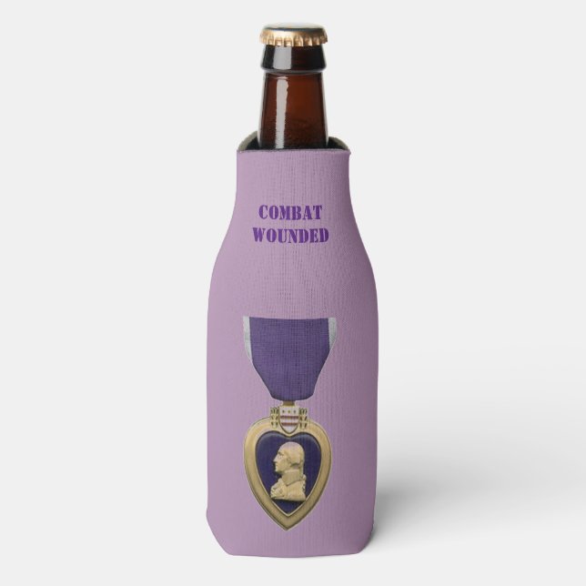 Enfriador De Botellas Corazón violeta (Frente de la botella)