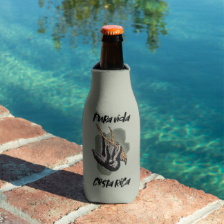 Enfriador De Botellas Costa Rica Souvenir Pura Vida Sloth 