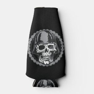 Enfriador De Botellas Cráneo militar del casco con la cadena del