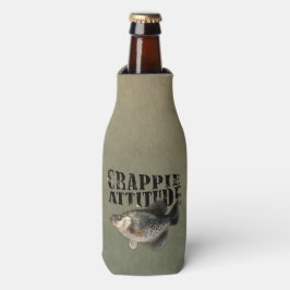 Enfriador De Botellas Crappie Attitude Funny Pesca