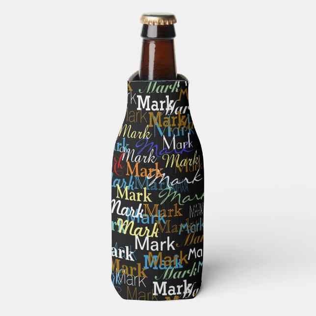 Enfriador De Botellas Crear modelo de nombre personalizado (Frente de la botella)