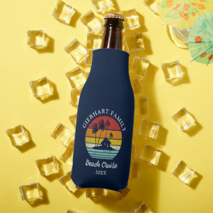 Enfriador De Botellas Crucero de playa Retro Reunión familiar Vacaciones