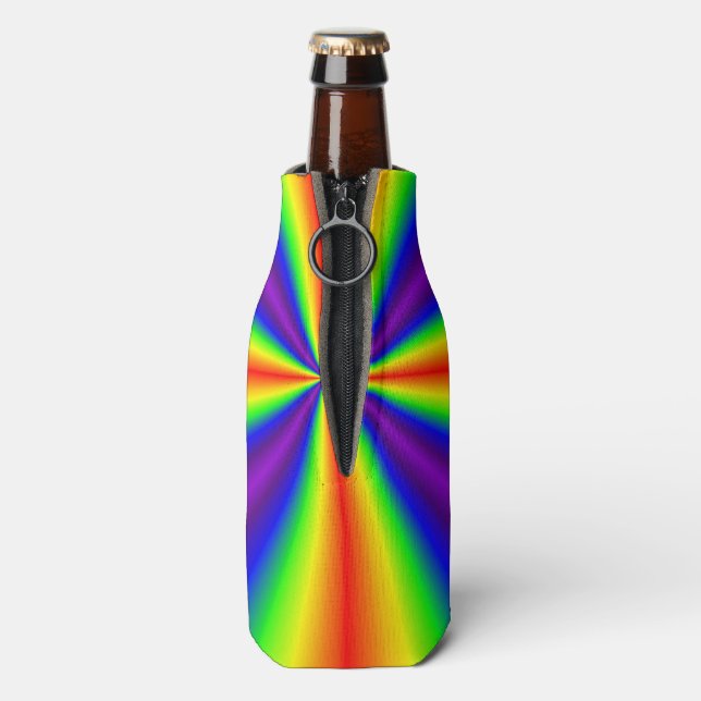 Enfriador De Botellas Cruz Arcoíris (Reverso de la botella)