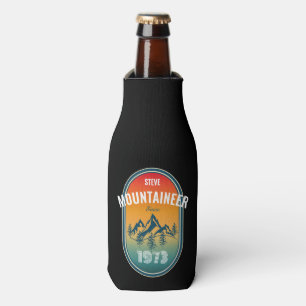 Enfriador De Botellas Cumpleaños Vintage Personalizado Mountaineer