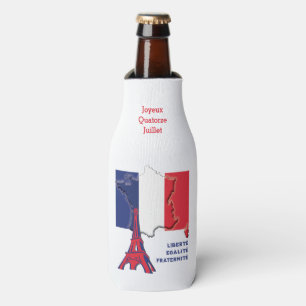 Enfriador De Botellas Día de la Bandera Francesa Patriótica