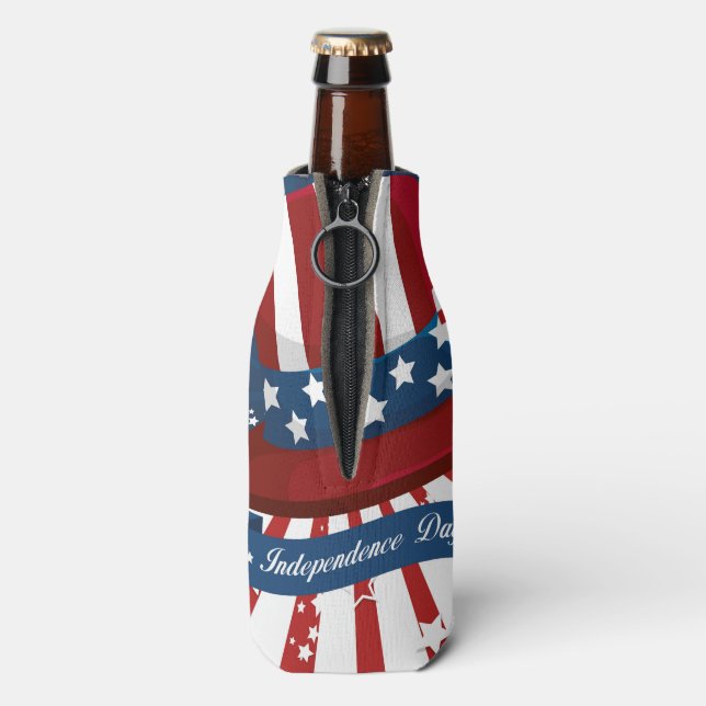 Enfriador De Botellas Día de la Independencia (Reverso de la botella)