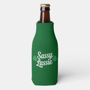 Enfriador De Botellas Día de los Sassy Lassie Funny Irlandés