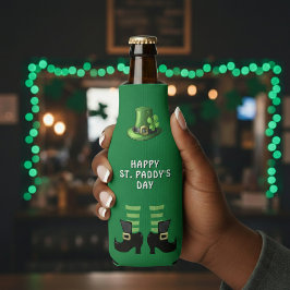 Enfriador De Botellas Día de San Patricio Duende Verde