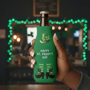 Enfriador De Botellas Día de San Patricio Duende Verde