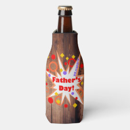 Enfriador De Botellas Día Rústico del Padre