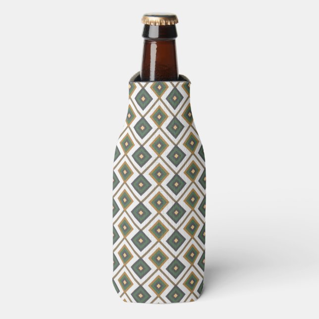 Enfriador De Botellas Diamante en verde (Frente de la botella)