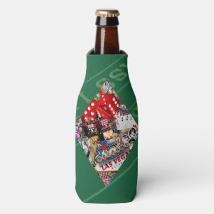 Enfriador De Botellas Diamante - Forma de la tarjeta de juego de Las Veg