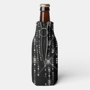 Enfriador De Botellas Diamantes Brillantes sobre Negro