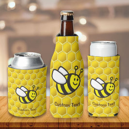 Enfriador De Botellas Dibujo animado de abeja melífera