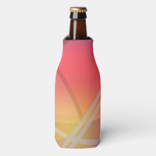 Enfriador De Botellas Diseño abstracto en capas de neón suave