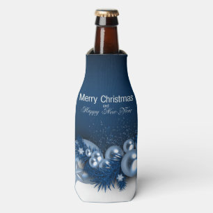 Enfriador De Botellas Diseño azul de la perla 1 del día de fiesta del