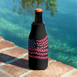 Enfriador De Botellas Diseño de bandera roja blanca y azul