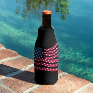 Enfriador De Botellas Diseño de bandera roja blanca y azul 