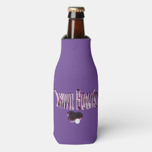 Enfriador De Botellas Diseño de bolas de césped morado,