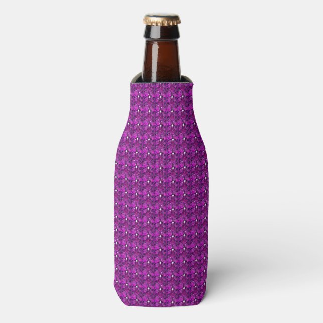 Enfriador De Botellas Diseño de Diamante Púrpura (Frente de la botella)